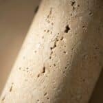 Spot plafonnier Japandi travertin naturel minimaliste beige, luminaire au design japandi