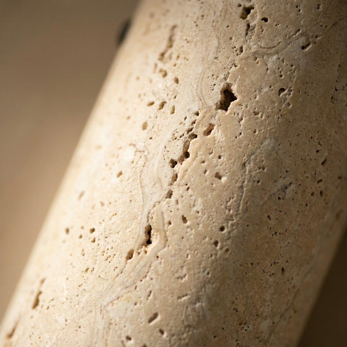 Spot plafonnier Japandi travertin naturel minimaliste beige, luminaire au design japandi