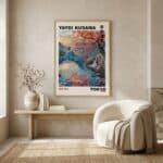 Affiche japandi paysage d'automne — style japandi
