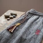 Pantalon japonais homme style yukata lin — style japandi