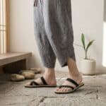 Pantalon japonais homme style yukata lin — style japandi
