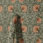 Papier peint japonais botanique pivoine — style japandi